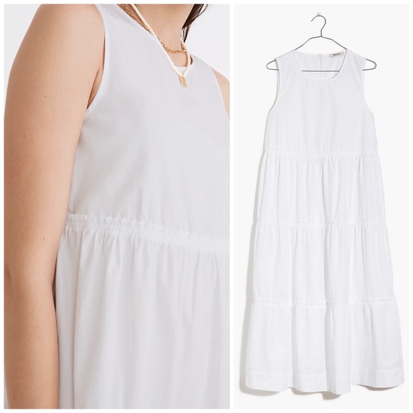 Madewell White Cattail Tiered Dress NWT Size 3X Sold Out on Website - Picture 16 of 17